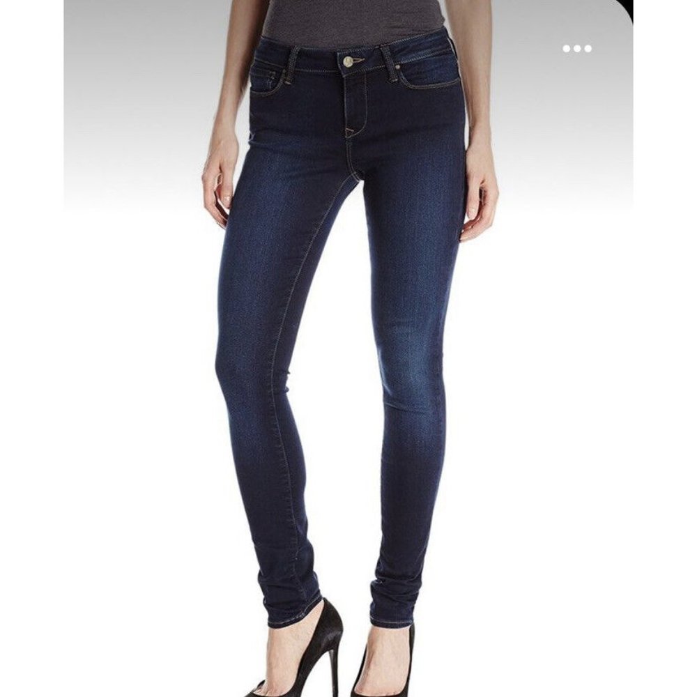 Mavi Alexa Mid Rise Skinny Jeans Deep Sateen Shanti 32 - Picture 2 of 6